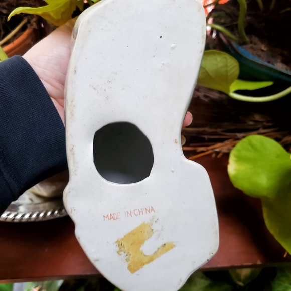 Vintage Chinoiserie Macau Cat Porcelain Figurine Hand Painted Floral Cottagecore - Picture 5 of 7